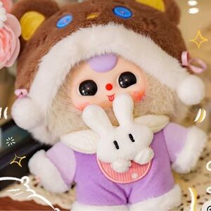 BABY THREE Sweet Dreams Plush Pendant - Opened Single Box of Snoozling